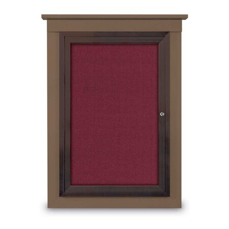 United Visual Products Single Door Enclosed Cathedral Letterboa UV1300CD-SATIN-GREEN